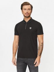 EA7 Emporio Armani Polo 8NPF13 PJRGZ 1200 Czarny Regular Fit. Czarne koszulki polo EA7 Emporio Armani, m, bez wzorów, z syntetyku, bez kołnierzyka, bez ramiączek. Za 319.99 zł.