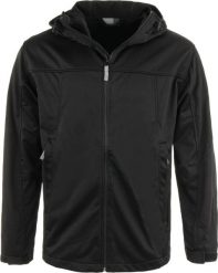 Męska kurtka softshell Promodoro z kapturem czarna. Czarne kurtki Erima, m, bez wzorów, z materiału, z kapturem. Za 255.99 zł.