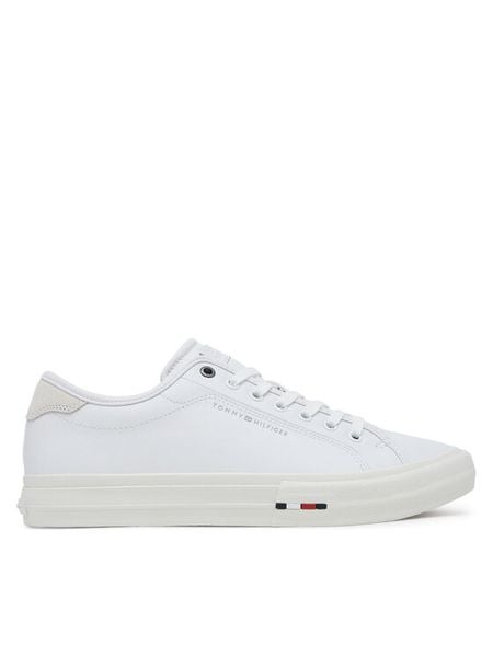 Tommy Hilfiger Tenisówki Th Hi Vulc Street Stitch FM0FM05645 Biały. Białe trampki Tommy Hilfiger, m, bez wzorów, bez zapięcia. Za 309.99 zł.