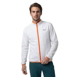Męska lekka kurtka tenisowa Siroko Bounce White. Białe kurtki SIROKO, l, bez wzorów, z materiału, bez kaptura. Za 211.00 zł.