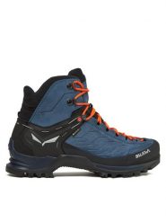 Salewa Trekkingi Ms Mtn Trainer Mid Gtx GORE-TEX 63458-8669 Granatowy. Niebieskie botki sznurowane Salewa, bez wzorów, z gore-texu, bez obcasa, bez zapięcia. Za 879.99 zł.