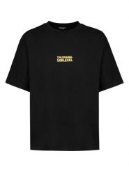 Sublevel Koszulka w kolorze czarno-żółtym rozmiar: S. Czarne bezrękawniki Sublevel, s, bez wzorów, z bawełny, bez kołnierzyka, bez ramiączek. Za 43.99 zł.