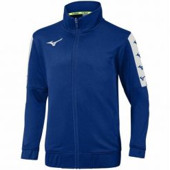 Bluza Mizuno Nara TT. Niebieskie bluzy Mizuno, bez wzorów, bez kaptura. Za 191.00 zł.