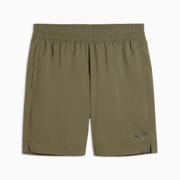 Szorty sportowe męskie Puma TAD FOUNDATIONS 7" WOVEN 52804681. Zielone krótkie spodenki sportowe Puma, l, bez wzorów. Za 97.49 zł.