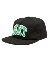 Market Czapka z daszkiem Panel 390000278 Czarny. Czarne czapki z daszkiem Market, bez wzorów, z bawełny. Za 199.99 zł.