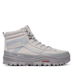 Trekkingi Vans. Szare buty trekkingowe Vans, bez wzorów, z gore-texu, bez zapięcia. Za 719.99 zł.