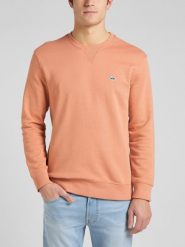 LEE PLAIN CREW SWS MĘSKA BLUZA LOGO RUST L81ISPUK 112145597. Bluzy Lee, l, bez wzorów, bez kaptura. Za 139.99 zł.