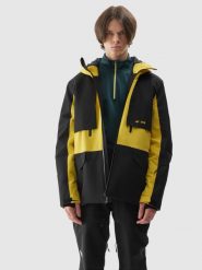 4F Kurtka snowboardowa membrana 10000 męska - żółta XXL. Żółte kurtki narciarskie i snowboardowe 4F, m, bez wzorów, narciarskie. W wyprzedaży za 199.99 zł.