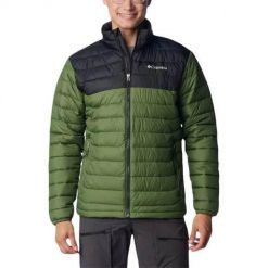 Kurtka uniwersalna męska Columbia Powder Lite. Zielone kurtki Columbia, l, bez wzorów, bez kaptura. Za 462.99 zł.