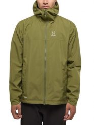 Haglöfs Kurtka funkcyjna "Korp Proof" w kolorze khaki rozmiar: L. Brązowe kurtki outdoor i hardshell Haglöfs, l, bez wzorów, z materiału, bez kaptura. Za 542.45 zł.