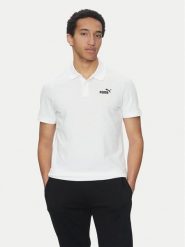 Puma Polo Essentials 682552 Biały Regular Fit. Białe koszulki polo Puma, m, bez wzorów, z bawełny, bez kołnierzyka, bez ramiączek. Za 99.99 zł.