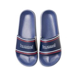 Klapki męskie sportowe na basen Hummel Pool Slide Retro. Niebieskie klapki Hummel. Za 76.00 zł.