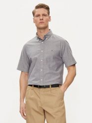 Tommy Hilfiger Koszula 1985 MW0MW33810 Szary Slim Fit. Szare koszule Tommy Hilfiger, l, bez wzorów, z bawełny, bez kołnierzyka, bez ramiączek. Za 209.99 zł.