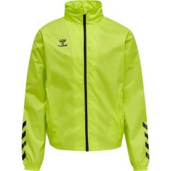 Kurtka ortalionowa piłkarska dla dorosłych Hummel Core XK Spray Jacket. Zielone kurtki Hummel, m, bez wzorów, bez kaptura. Za 218.30 zł.
