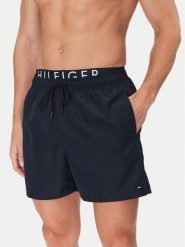 Tommy Hilfiger Szorty kąpielowe UM0UM03489 Granatowy Regular Fit. Niebieskie kąpielówki Tommy Hilfiger, l, bez wzorów, z syntetyku. Za 279.99 zł.