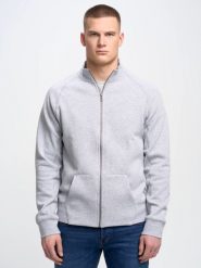Bluza męska rozpinana szara Madorol 901. Szare bluzy BIG STAR, l, bez wzorów, bez kaptura. W wyprzedaży za 159.99 zł.