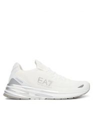 EA7 Emporio Armani Sneakersy 7X000652 AF18639 MZ024 Biały. Białe buty sportowe casual EA7 Emporio Armani, bez wzorów, z materiału, bez zapięcia. Za 839.99 zł.