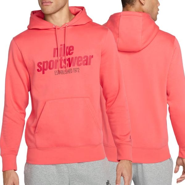 Bluza męska sportowa Nike Sportswear Club HJ2159-814 z kapturem. Brązowe bluzy z kapturem Nike, m, bez wzorów, z kapturem. Za 179.00 zł.