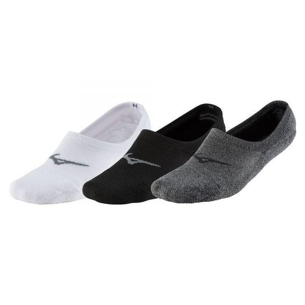 Skarpety do biegania unisex Mizuno Super Short Socks 3P bardzo krótkie. Zielone skarpety Mizuno, bez wzorów, z materiału. Za 36.99 zł.