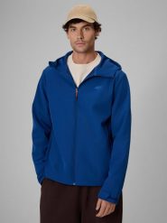 4F Kurtka softshell wiatroodporna membrana 5000 męska - granatowa 3XL. Niebieskie kurtki 4F, m, bez wzorów, z materiału, bez kaptura. Za 299.99 zł.