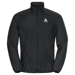 Kurtka męska do biegania Odlo Jacket ESSENTIAL LIGHT. Czarne kurtki do biegania ODLO, m, bez wzorów, bez kaptura, do biegania. Za 399.99 zł.