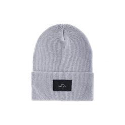 Czapka Beanie Ashen Gray (Black). Szare czapki zimowe Harp team, bez wzorów, z dzianiny. Za 39.20 zł.