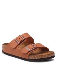 Birkenstock Klapki Arizona Bs 1019119 Brązowy. Brązowe klapki Birkenstock, ze skóry. Za 299.99 zł.