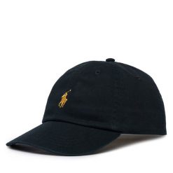 Czapka z daszkiem Polo Ralph Lauren. Czarne czapki z daszkiem Polo Ralph Lauren, bez wzorów. Za 329.99 zł.