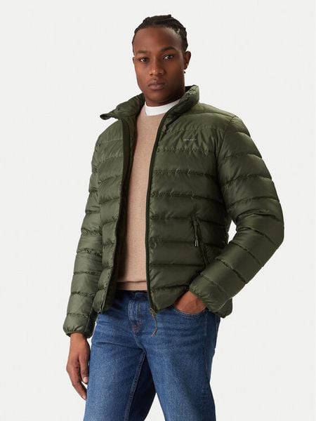 Gant Kurtka puchowa 7006526 Zielony Regular Fit. Zielone kurtki GANT, m, bez wzorów, z puchu, bez kaptura. Za 1,149.00 zł.