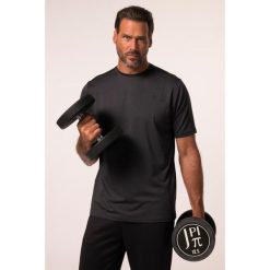 Męska Koszulka funkcyjna fitness rękaw 1/2 szybkoschnący do roz. 7 XL. Czarne bluzki z długim rękawem JAY-PI, m, bez wzorów, z elastanu, bez kołnierzyka, bez ramiączek. Za 176.99 zł.