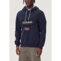 Bluza Mężczyzna NAPAPIJRI BURGEE WINT 4. Niebieskie bluzy Napapijri, m, bez wzorów, bez kaptura. W wyprzedaży za 397.80 zł.