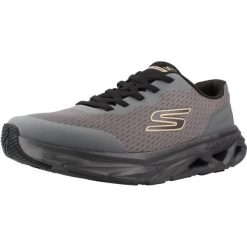 Buty SKECHERS GLIDE-STEP VORTEX - AVALIN Szary. Szare buty turystyczne Skechers, bez wzorów, z tkaniny, bez zapięcia, na fitness i siłownię. Za 301.99 zł.