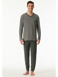 Schiesser Piżama w kolorze khaki rozmiar: 52. Brązowe piżamy Schiesser, bez wzorów, z bawełny, bez ramiączek. Za 152.99 zł.