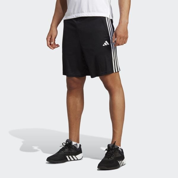 Train Essentials Piqué 3-Stripes Training Shorts. Białe buty treningowe Adidas, bez wzorów, z materiału, na fitness i siłownię. Za 122.85 zł.
