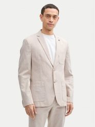 Tom Tailor Marynarka 1045065 Beżowy Regular Fit. Brązowe garnitury Tom Tailor, m, bez wzorów, z bawełny. Za 439.99 zł.