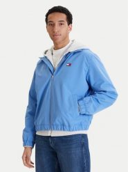 Tommy Jeans Kurtka przejściowa Essential DM0DM22720 Niebieski Regular Fit. Niebieskie kurtki Tommy Jeans, m, bez wzorów, z jeansu, bez kaptura. Za 529.99 zł.