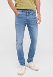 Męskie Spodnie Jeansowe MUSTANG Frisco Skinny Denim Blue 1016307 5000 583. Niebieskie jeansy Mustang, l. Za 199.99 zł.