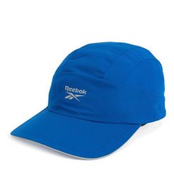 Czapka z daszkiem Reebok. Niebieskie czapki z daszkiem Reebok, bez wzorów. Za 99.99 zł.