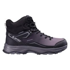 Buty trekkingowe Hi-Tec Deneb. Czarne buty turystyczne Hi-tec, bez wzorów, z materiału, bez zapięcia, trekkingowe. Za 346.82 zł.