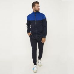 Dres sportowy ONTARIO dorosły. Niebieskie komplety dresowe Legea, m, bez wzorów, z dresówki, bez ramiączek. W wyprzedaży za 128.00 zł.