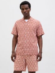 Jack & Jones Koszula w kolorze jasnoróżowo-czerwonym rozmiar: M. Czerwone koszule Jack & Jones, m, bez wzorów, z bawełny, bez kołnierzyka, bez ramiączek. Za 65.38 zł.