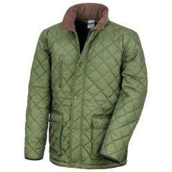 Męska Kurtka Cheltenham Gold Fleece Lined (wodoodporna I Wiatroodporna). Zielone kurtki RESULT, m, bez wzorów, bez kaptura. Za 249.99 zł.