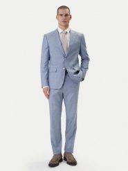 BOSS Garnitur Huge 50557273 Fioletowy Slim Fit. Fioletowe garnitury Boss, m, bez wzorów, z wiskozy. Za 2,519.00 zł.