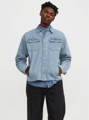 Jack&Jones Kurtka jeansowa Chase 12250086 Niebieski Loose Fit. Niebieskie kurtki Jack&Jones, m, bez wzorów, z bawełny, bez kaptura. Za 169.99 zł.