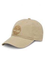 Timberland Czapka z daszkiem TB0A61UJ Beżowy. Brązowe czapki z daszkiem Timberland, bez wzorów, z bawełny. Za 129.99 zł.