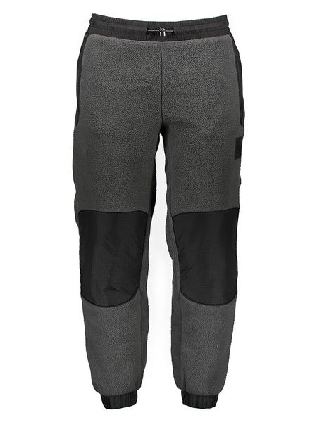 The North Face Spodnie polarowe "Fleeski" w kolorze szaro-czarnym rozmiar: XL. Czarne spodnie treningowe długie The North Face, xl, bez wzorów, z polaru. Za 243.27 zł.