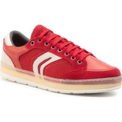 Sneakersy GEOX - U Ariam A U925QA 02214 C7000 Red. Czerwone buty sportowe casual Geox, bez wzorów, z materiału, bez zapięcia. W wyprzedaży za 219.00 zł.