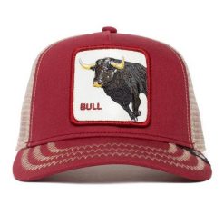 Czapka Goorin Bros The Bull Czerwona. Czerwone czapki zimowe Goorin Bros, bez wzorów. Za 190.35 zł.