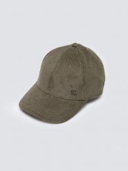 Czapka z daszkiem sztruksowa khaki cordi 301. Zielone czapki z daszkiem BIG STAR, bez wzorów, z jeansu. W wyprzedaży za 39.99 zł.