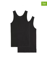 Marc O´Polo Podkoszulki (2 szt.) w kolorze czarnym rozmiar: XXL. Czarne podkoszulki xxl, bez wzorów, bez ramiączek. Za 75.34 zł.